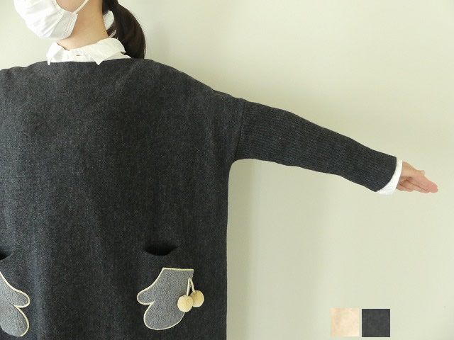Peu Pres Daily プープレ さがら刺繍ミトンポケットワンピース 10 01 Op 004 22 2 Space Moo