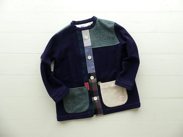WOOLパッチワーク パッチワークカバージャケット size2