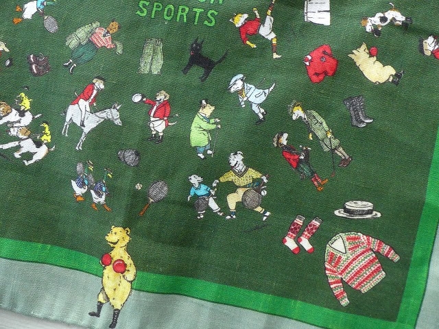 BRITISH SPORTS PANEL HAND STITCH HANDKERCHIEF