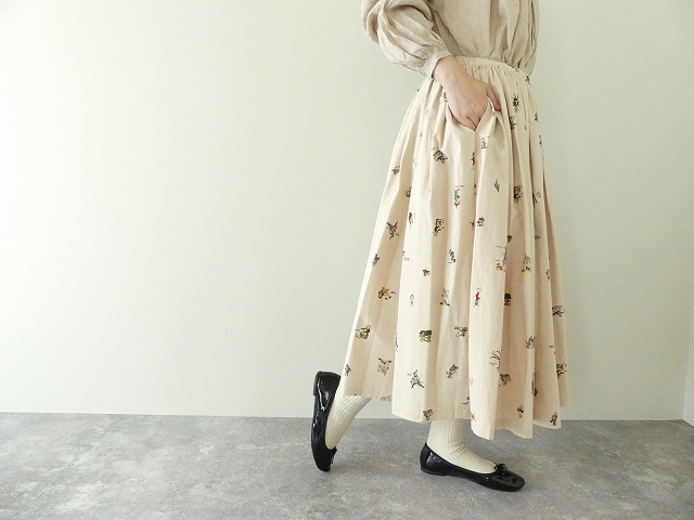 OZ PRINT GATHER SKIRT