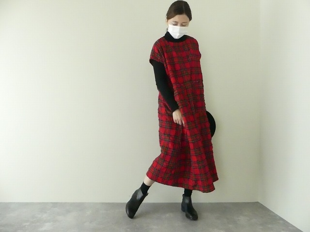 快晴堂 かいせいどう タータンフォーエバー ウインターノースリーブワンピース 13op 34 Space Moo