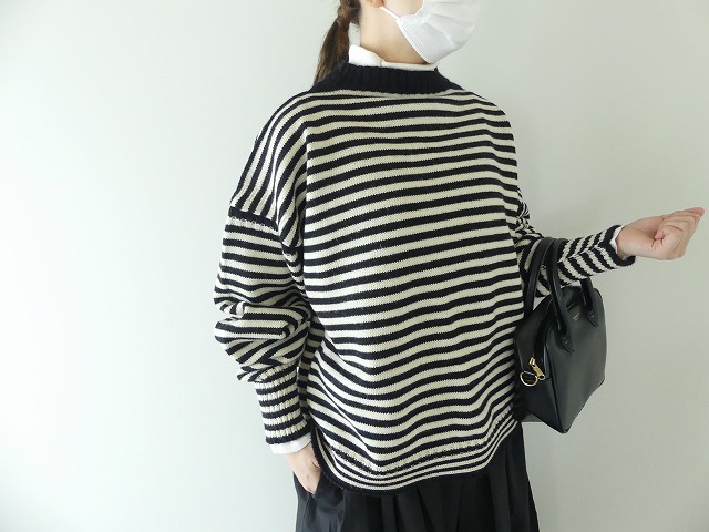 OFF SHOULDER GUERNSEY SWEATER