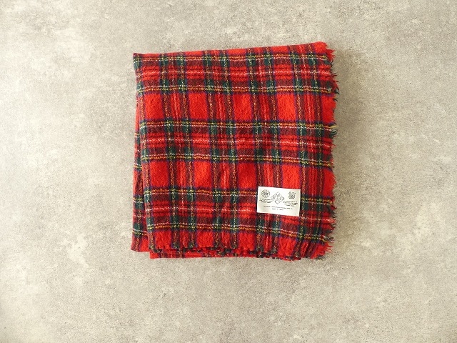 WOOL TARTAN CHECK BLANKET