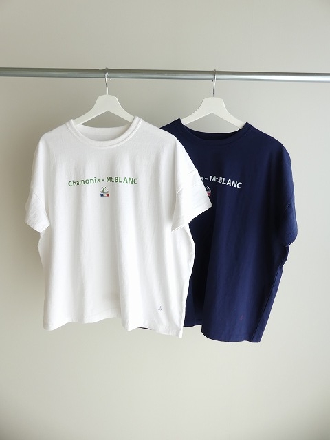 山歩きTシャツ　半袖ワイドTシャツ D柄モンブランを望みながらのロングトレッキングの商品画像3