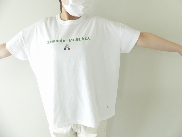 山歩きTシャツ　半袖ワイドTシャツ D柄モンブランを望みながらのロングトレッキングの商品画像6