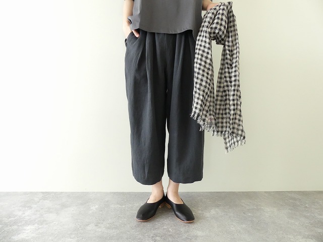 linen tuck pants　リネンタックパンツ