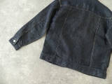 11ozリネンデニムバンドカラードロップショルダーGジャンの商品画像32
