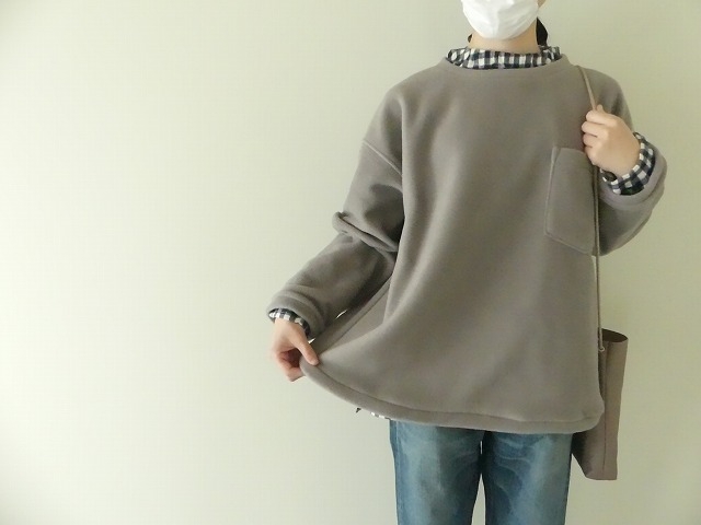 ポリレーヨンフリースAラインワイドプルオーバーの商品画像1