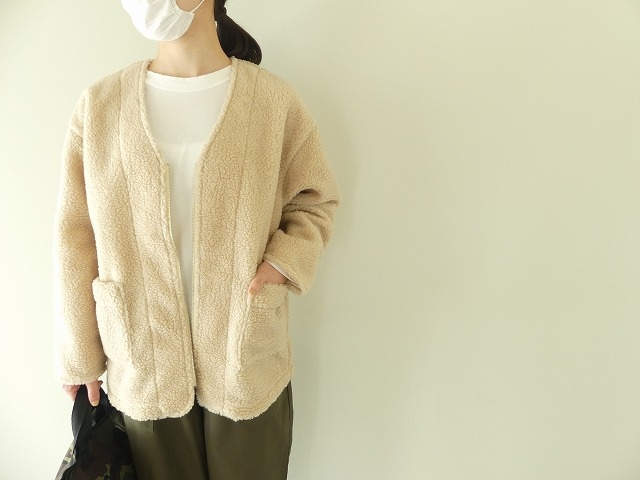 Blue Lake Market(ブルーレイクマーケット) ジップアップボアブルゾン