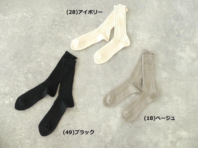 rib socks rinenの商品画像1