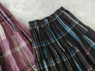 リネンチェックギャザースカートの商品画像30