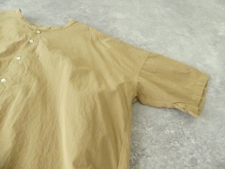 コンパクトタイプライター近江晒加工5分袖バンドカラーラウンドヘムビッグシャツの商品画像27