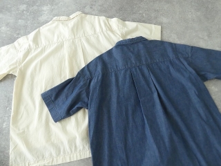 コットンダンガリー5分袖レギュラーカラービッグシャツの商品画像29
