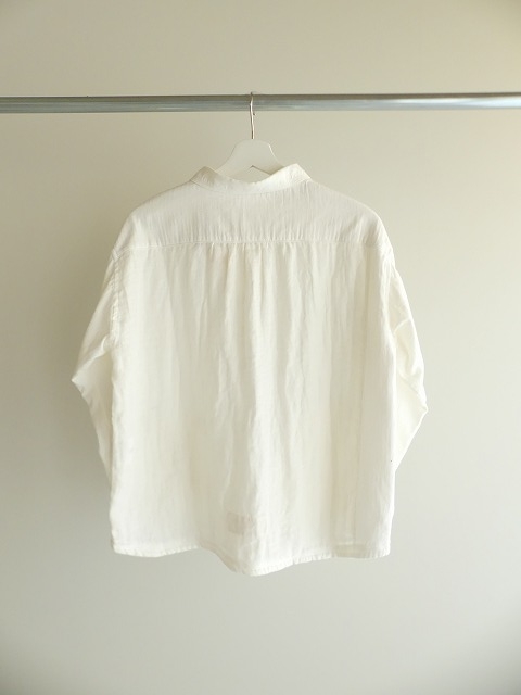 HAYATE Winterホワイトレギュラー衿ゆったりシャツの商品画像11