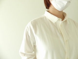 HAYATE Winterホワイトレギュラー衿ゆったりシャツの商品画像14