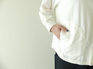 HAYATE Winterホワイトレギュラー衿ゆったりシャツの商品画像17