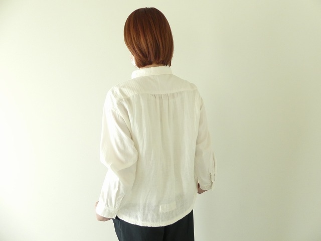 HAYATE Winterホワイトレギュラー衿ゆったりシャツの商品画像8