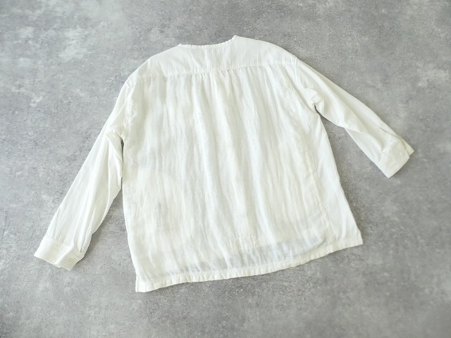 HAYATE Winterホワイトスタンド衿Wideシャツ size5の商品画像4