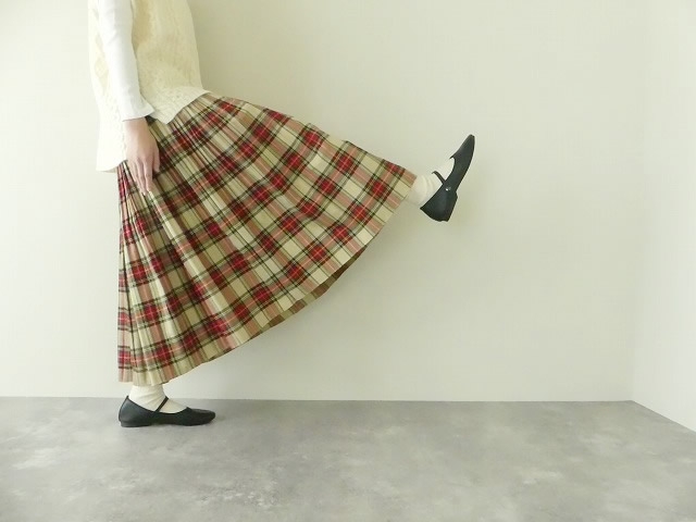タータンチェックのプリーツスカートの商品画像1