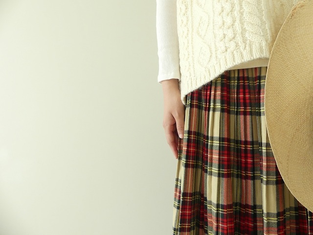 タータンチェックのプリーツスカートの商品画像4