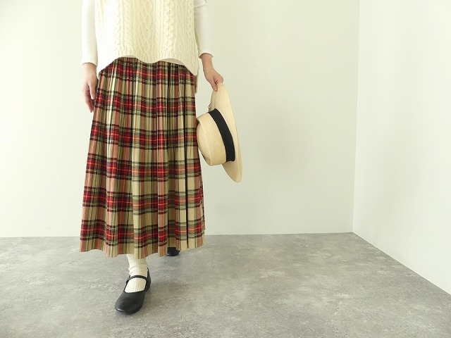 タータンチェックのプリーツスカートの商品画像6