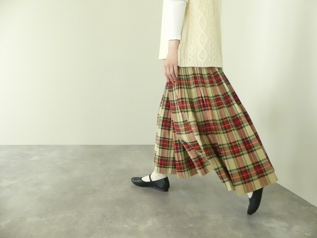 タータンチェックのプリーツスカートの商品画像8