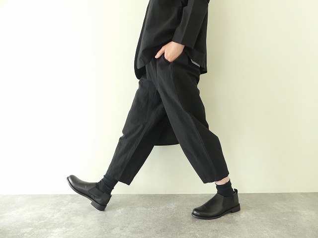 綿麻ストレッチ裾ダーツパンツの商品画像5