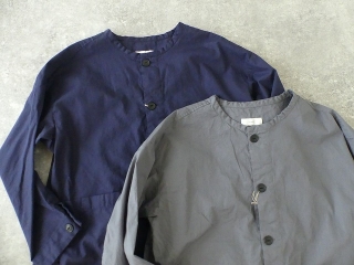 ブロードノーカラーシャツジャケットの商品画像18
