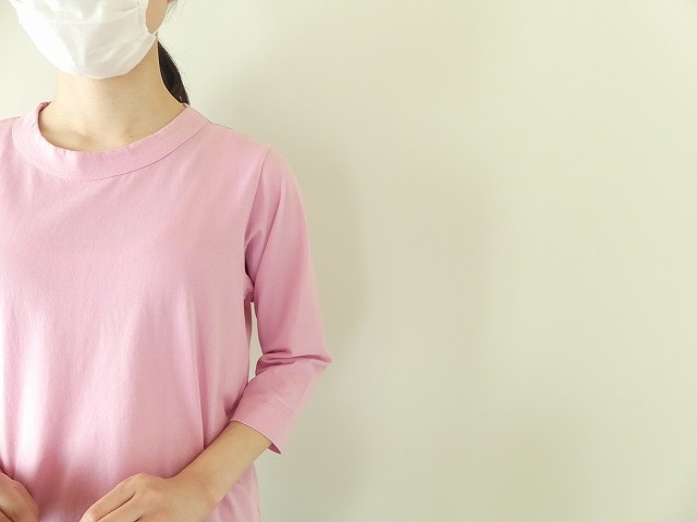 天竺7分袖T　(2)ピンクの商品画像3