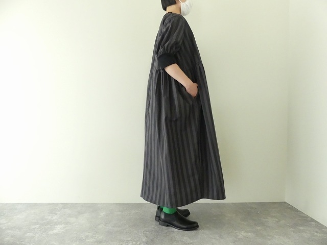 タイプライターストライプ×CLASSIC天竺切替ワンピースの商品画像9
