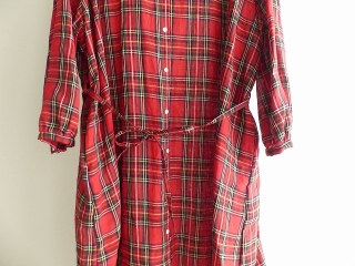 TARTAN CHECK GATHER SLEEVE DRESSの商品画像15