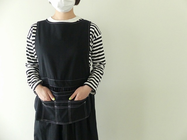 強撚ギャバエプロン付きワンピースの商品画像4