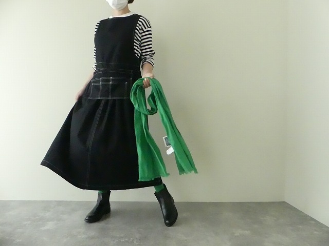 強撚ギャバエプロン付きワンピースの商品画像7