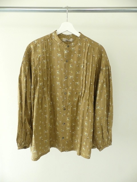 LINEN FLORAL PATTERN　フロントタックシャツの商品画像3