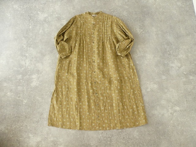 リネンフローラルパターンフロントタックシャツドレスの商品画像11