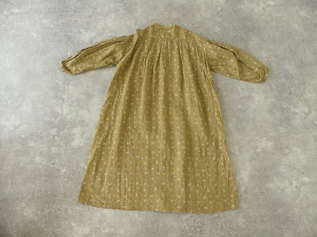 リネンフローラルパターンフロントタックシャツドレスの商品画像13