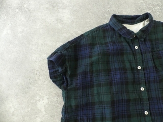 タータンチェックエバーグリーンWide　フレンチ半袖シャツの商品画像18
