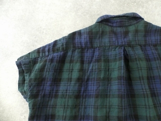 タータンチェックエバーグリーンWide　フレンチ半袖シャツの商品画像21