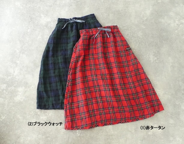 タータンチェックエバーグリーンイージースカートの商品画像3