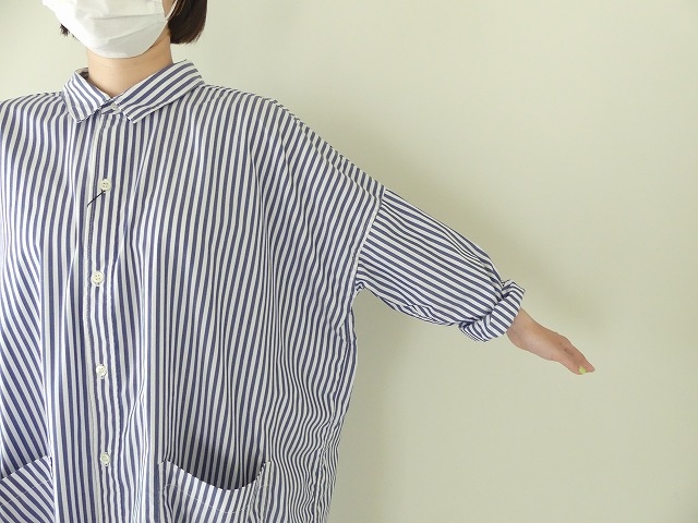 ストライプワイドシャツワンピースの商品画像4