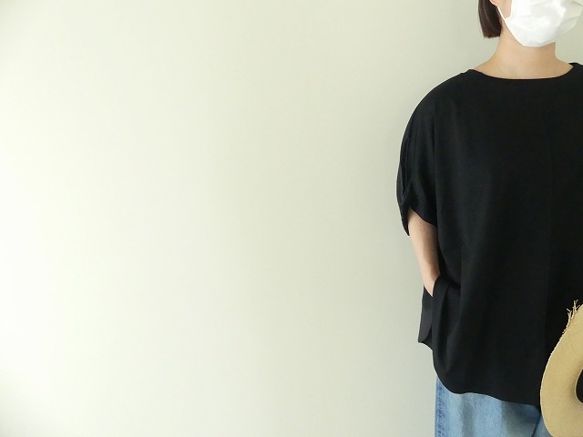 天竺×布帛半袖ロングプルオーバーの商品画像5