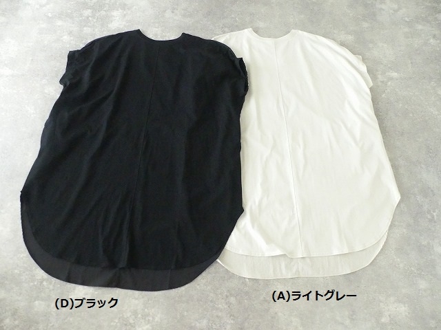 天竺×布帛半袖ワンピースの商品画像11
