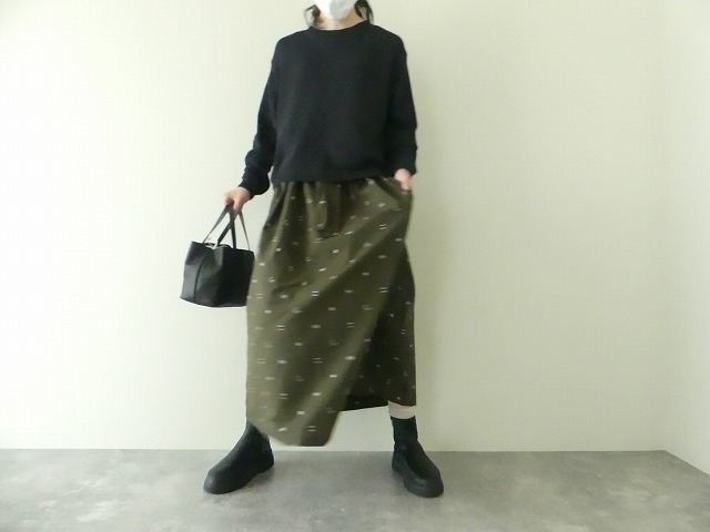 カットジャガードバックギャザースカートの商品画像7