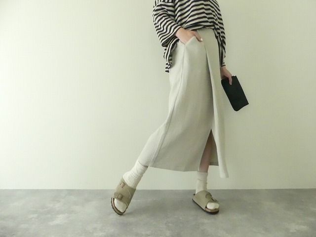 cotton wrap skirtの商品画像1