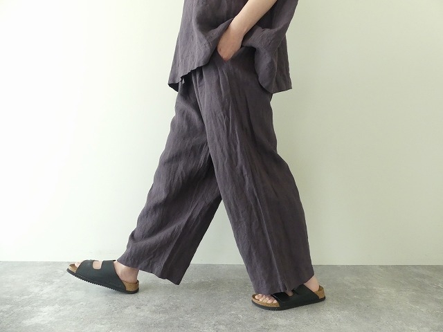 ichiAntiquite's(イチアンティークス) リネンワイドパンツ(801121 