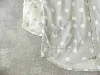 Girls　白とグレーの水玉 スタンドシャツの商品画像18