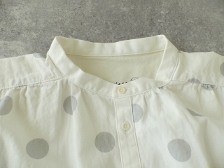 Girls　白とグレーの水玉 スタンドシャツの商品画像21