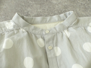 Girls　白とグレーの水玉 スタンドシャツの商品画像27