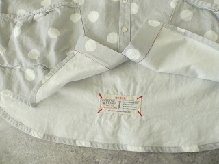 Girls　白とグレーの水玉 スタンドシャツの商品画像31