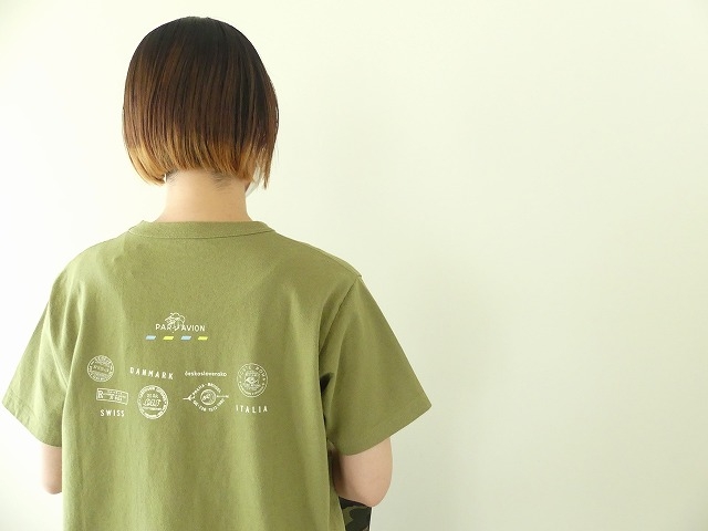 UNI-Tシャツ 旅へのいざない・Ⅱ　エアーメールのスタンプを眺め、旅の思い出にの商品画像3